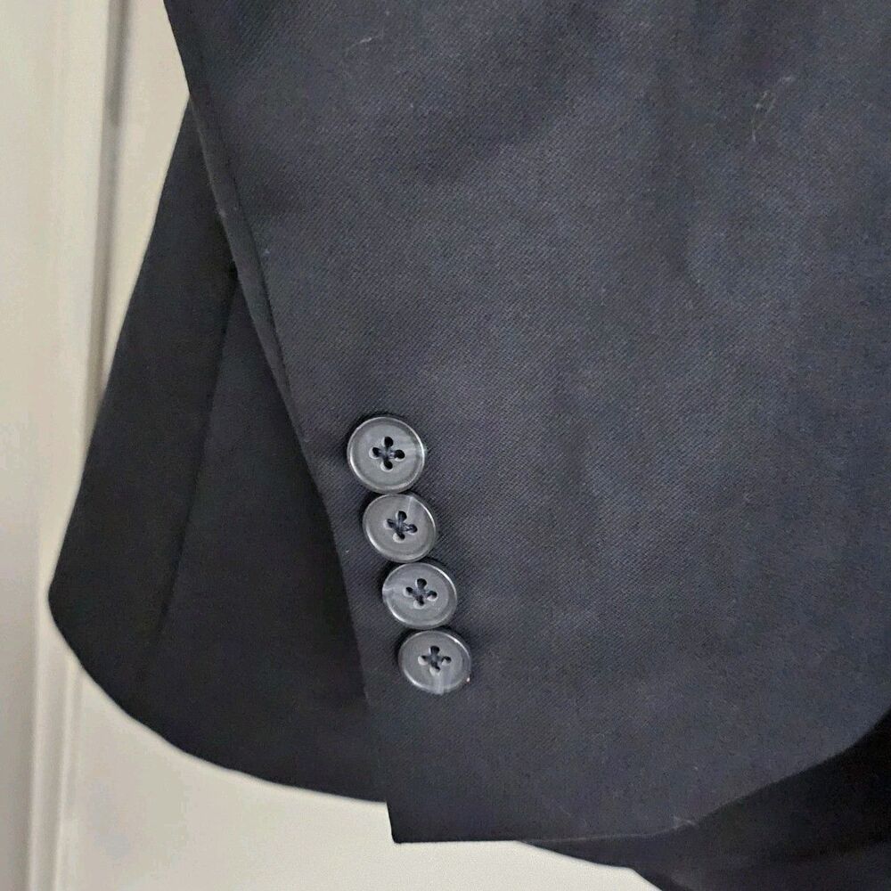 Brooks Brothers 1818 Milano Suit Jacket 40S & Pants 34 Dark Blue Wool Set Italy - Picture 4 of 15